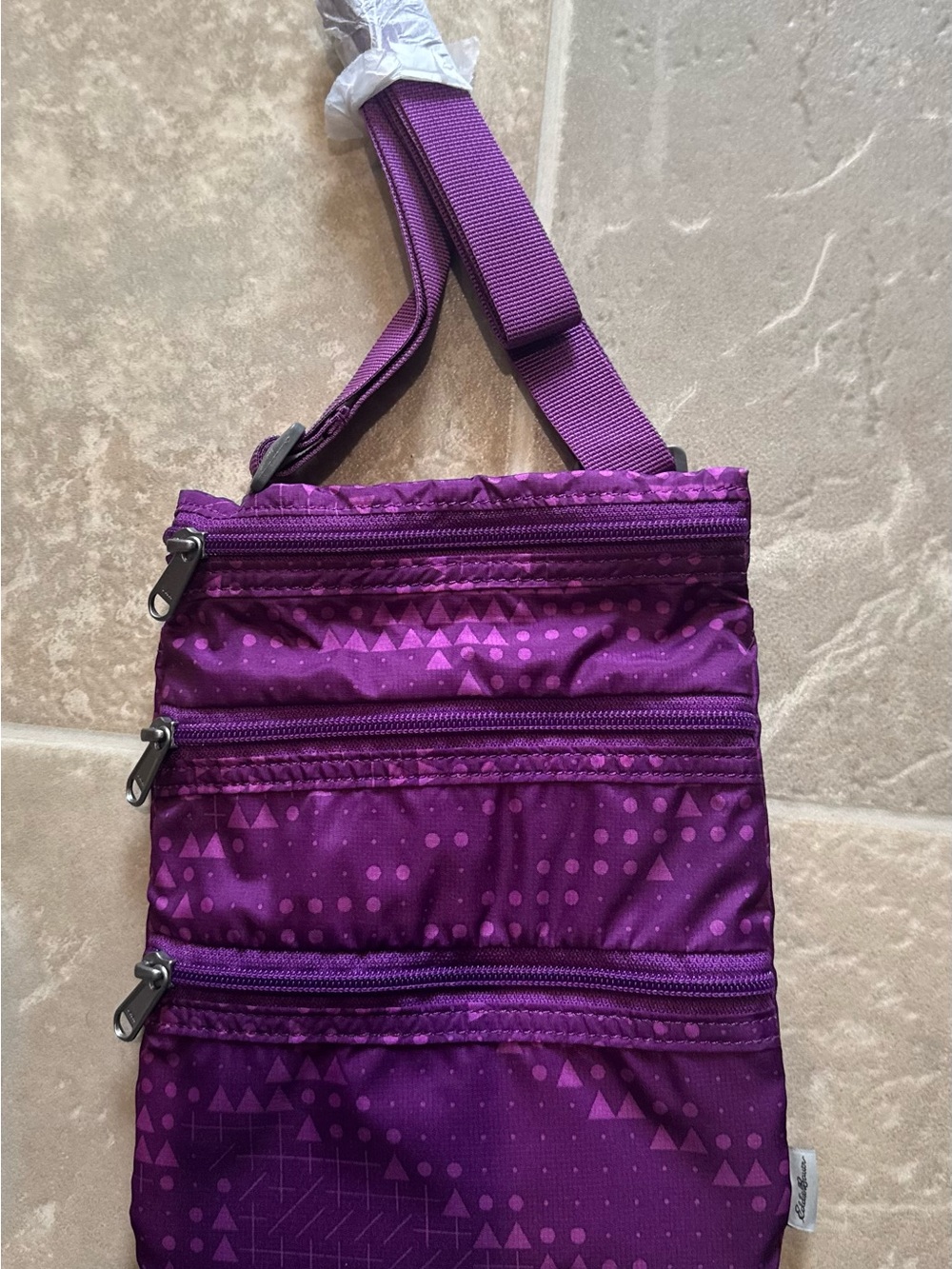 Eddie Bauer Purple Crossbody Organizer Bag - BRAND NEW
